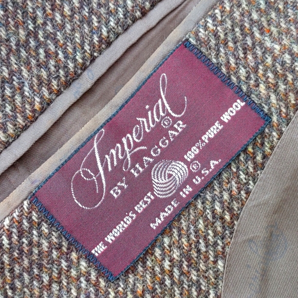 IMPERIAL by HAGGAR VINTAGE MEN'S PURE WOOL LUXURY BLAZER - Picture 6 of 17